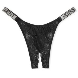 Victoria’s Secret Very Sexy
Bombshell Shine Strap Brazilian Crotchless Panty